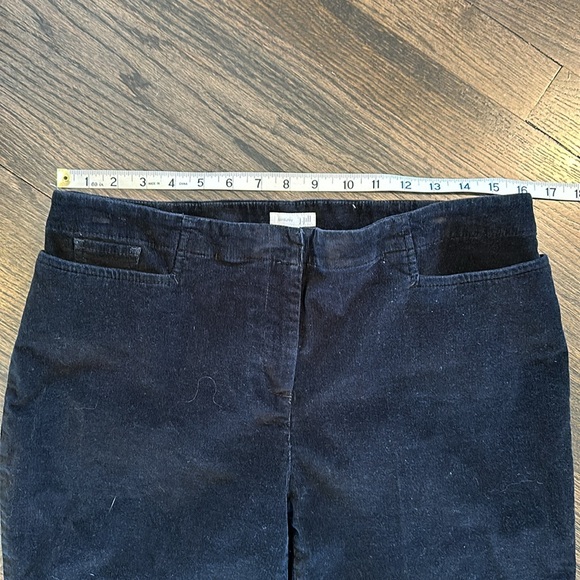 J. Jill Black Corduroy Cords Pants 12 EUC - Picture 3 of 8